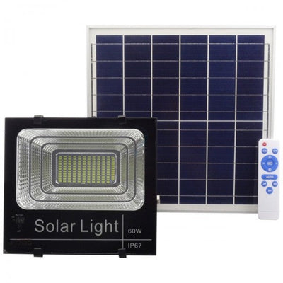 Proiector 60W LED SMD, Panou Solar si telecomanda cu functii multiple