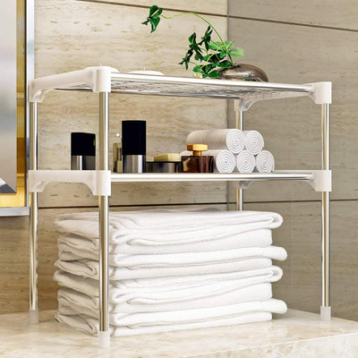 Raft multifunctional pentru bucatarie sau baie Multi Storage Rack