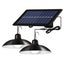 Set panou solar cu 2 becuri LED cu aplica, telecomanda, 50W