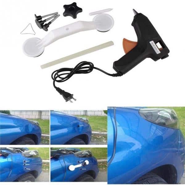 Kit pentru reparare caroserie auto, indreptat lovituri tabla/plastic