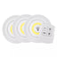 Set 3 lampi LED 3W COB cu telecomanda